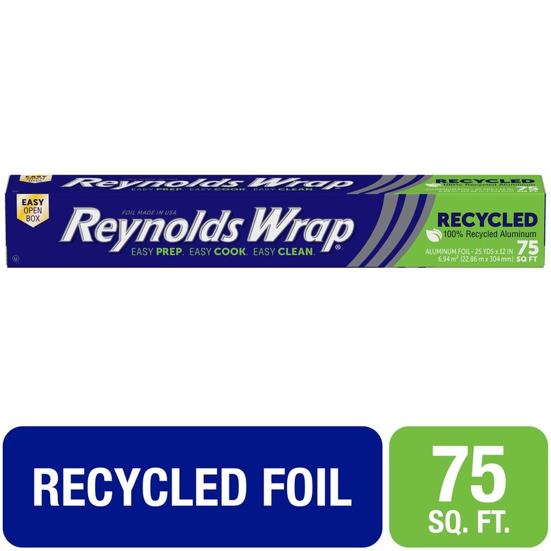 Reynolds Wrap Aluminum Foil, 100% Recycled, 75 Square Feet STORE PICKUP ONLY