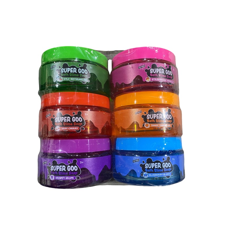 Tub Works, Super Goo, Bath, Slime, Kids, Soap, Toy, 6 Pack, Stretchy, Squishy