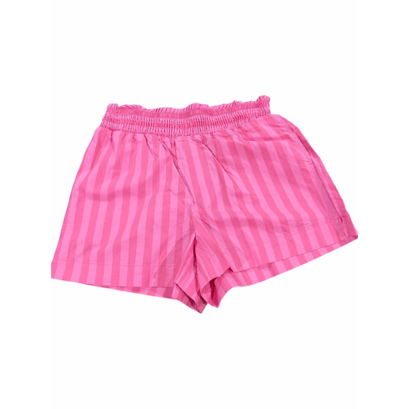 A NEW DAY, Women’s, High-Rise, Linen, Pull-On, Shorts, Pink, Striped
