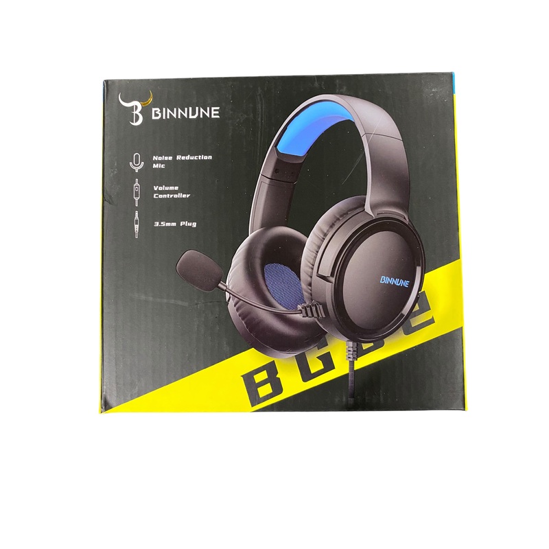 BINNUNE, Gaming, Headset, Mic, Xbox Series, XS, Xbox One, PS4, PS5, PC, NS, Wired, Gamer, Headphones, Microphone