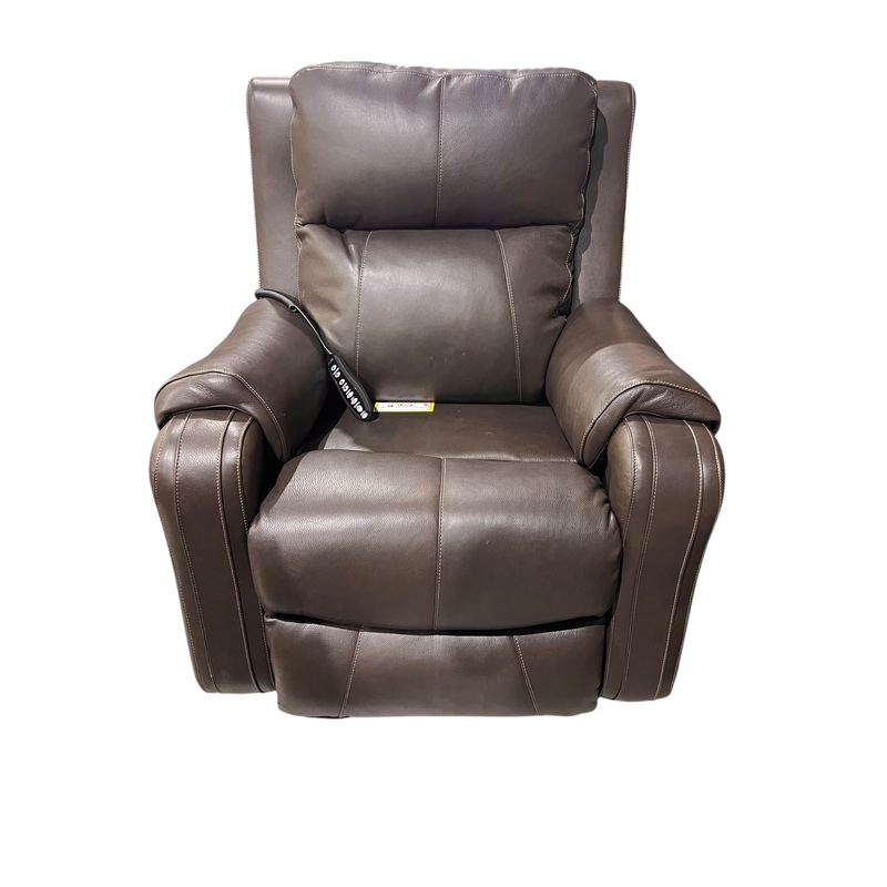 Brown Leather, Power Recliner, In-Store Pickup Only