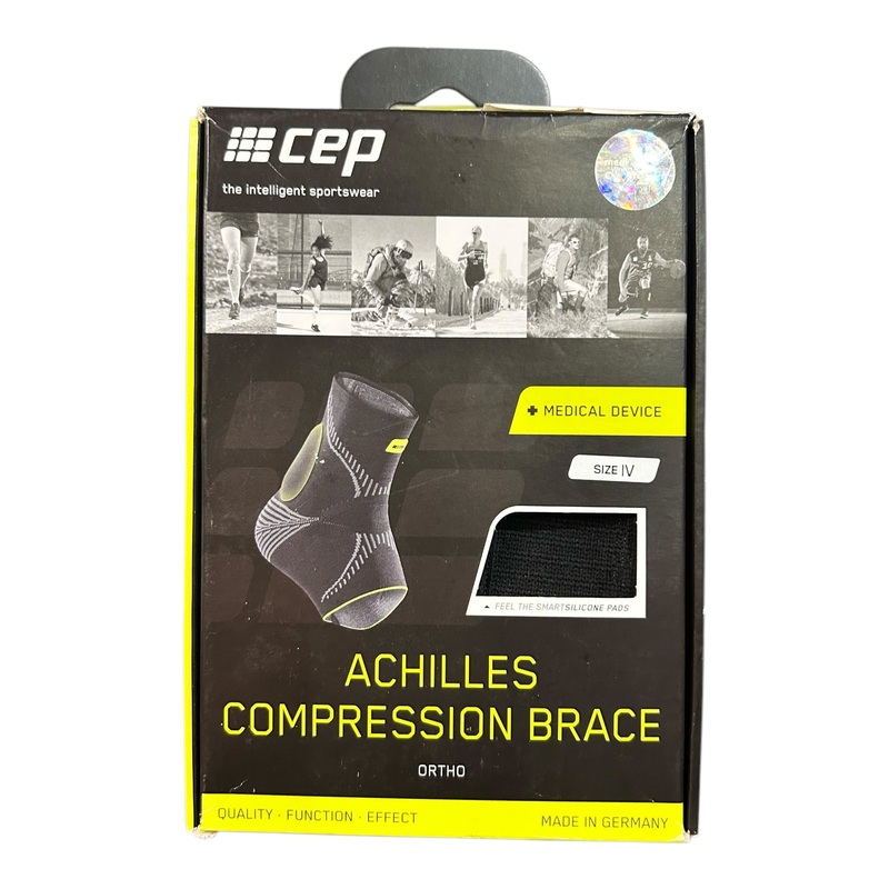 CEP, Achilles Compression Brace, Unisex, Size 4, Black/Green, WO16L14