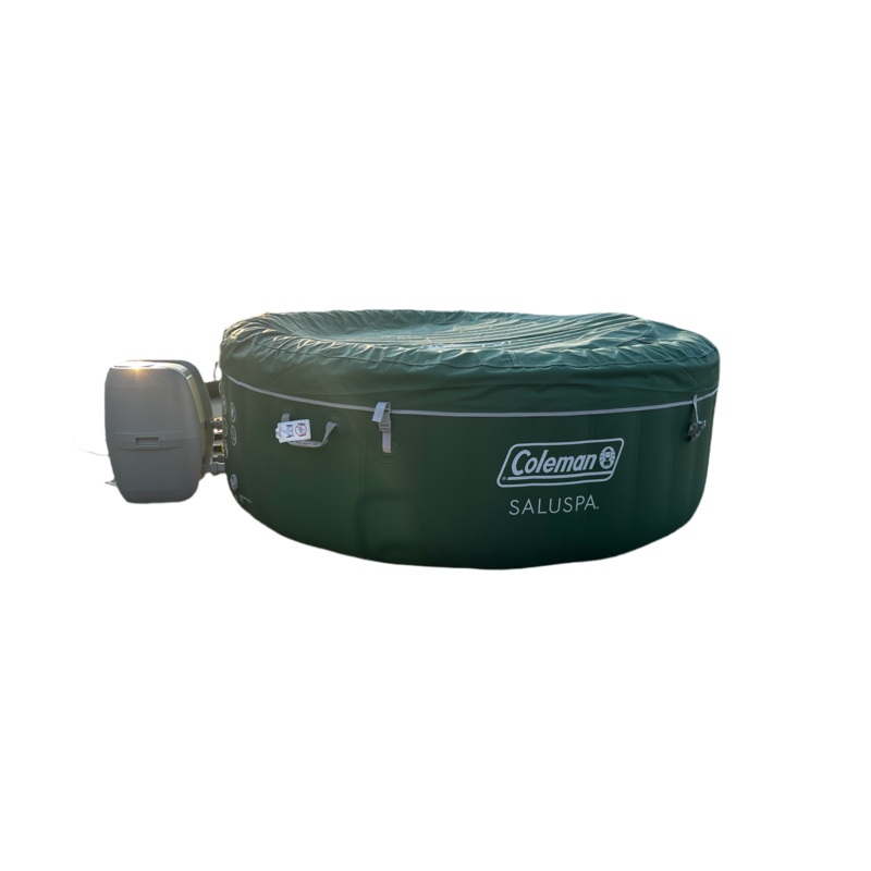 Coleman SaluSpa 4-6 Person Round Inflatable Hot Tub 140 Jets Color Green New