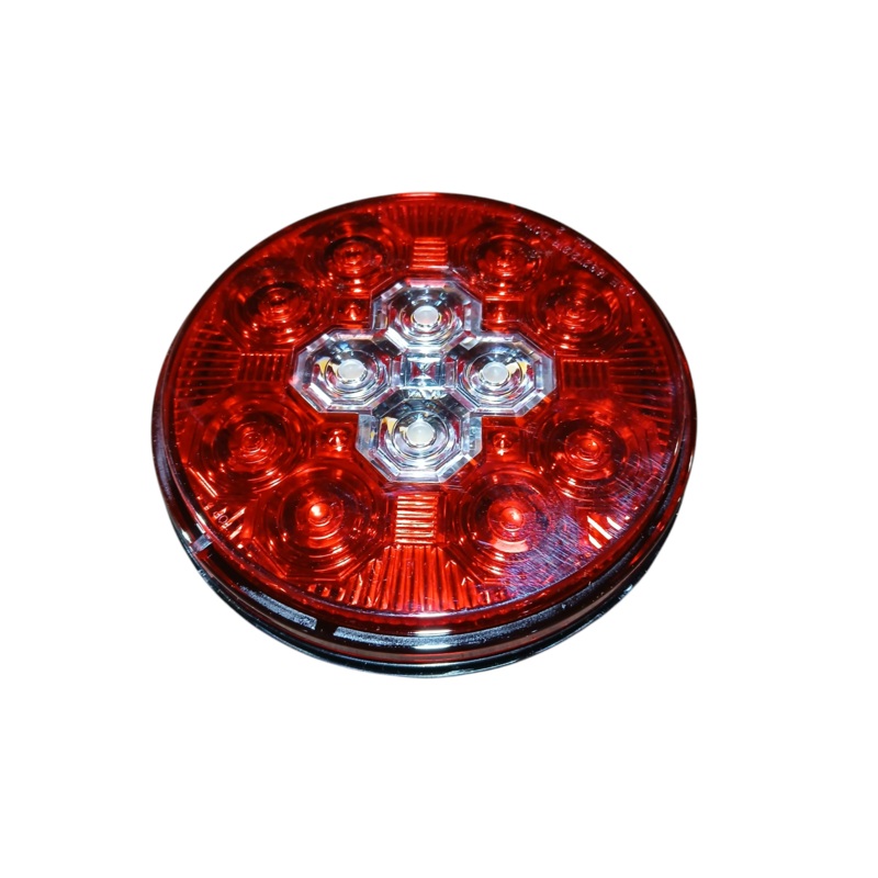 SMH SY1425RC 4 LED Stop Tail Turn Backup Light Red/Clear Lens