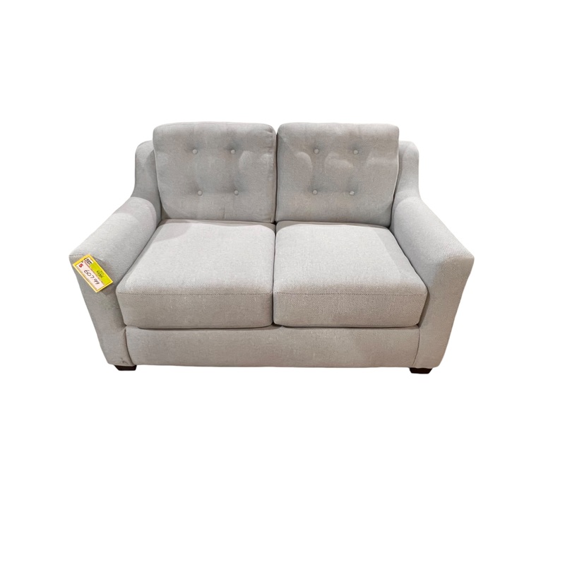 White & Blue Striped, Cloth, Loveseat, In-Store Pickup Only