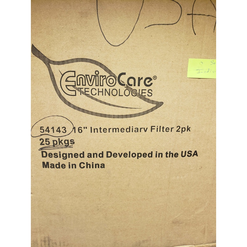 16 Intermediate Filters, For 15 Gallon Vacuum, 2 Pack