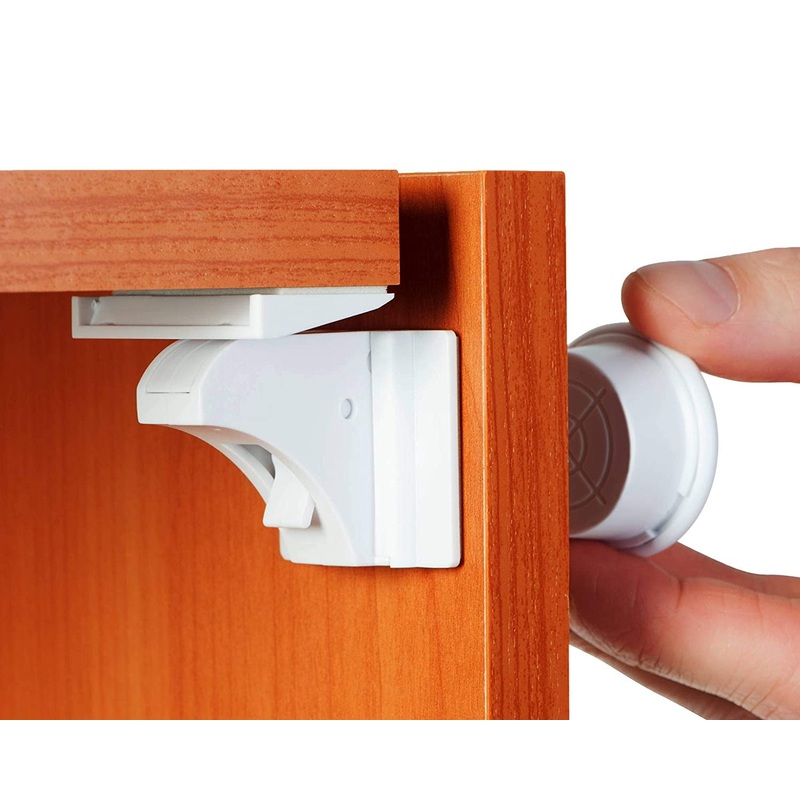 Baby Proofing and Child Proof Magnetic Cabinet Locks (16 Locks) for Child Safety