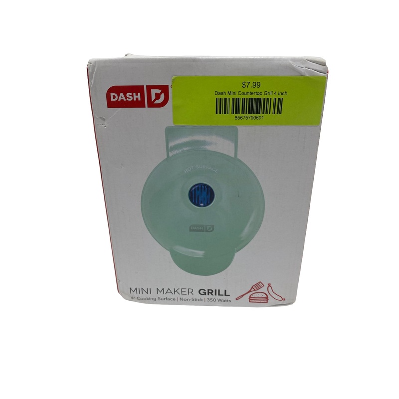 Dash Mini Countertop Grill 4 inch