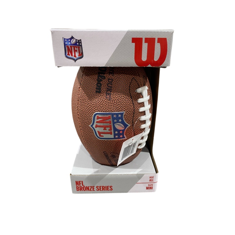 NFL, Wilson, Bronze, Series, The Duke, Mini Football, Brown