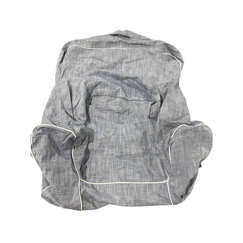 Pottery Barn Kids, My First Anywhere Chair, Chambray, White Piping, Slipcover Only