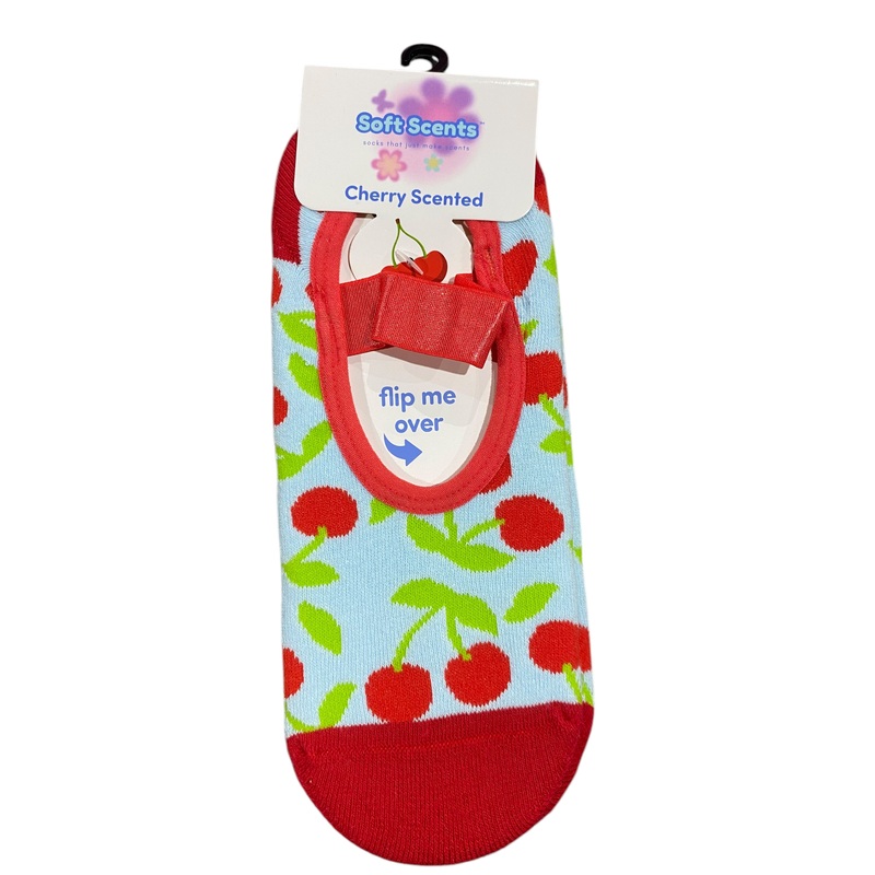 Precious Moments, Anti-Slip, Ballet, Cherry, Print, Scented, Socks