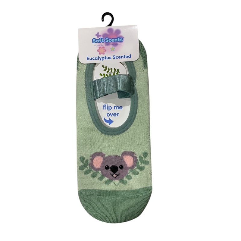 Precious Moments, Anti-Slip, Ballet, Eucalyptus, Koala Print, Scented, Socks
