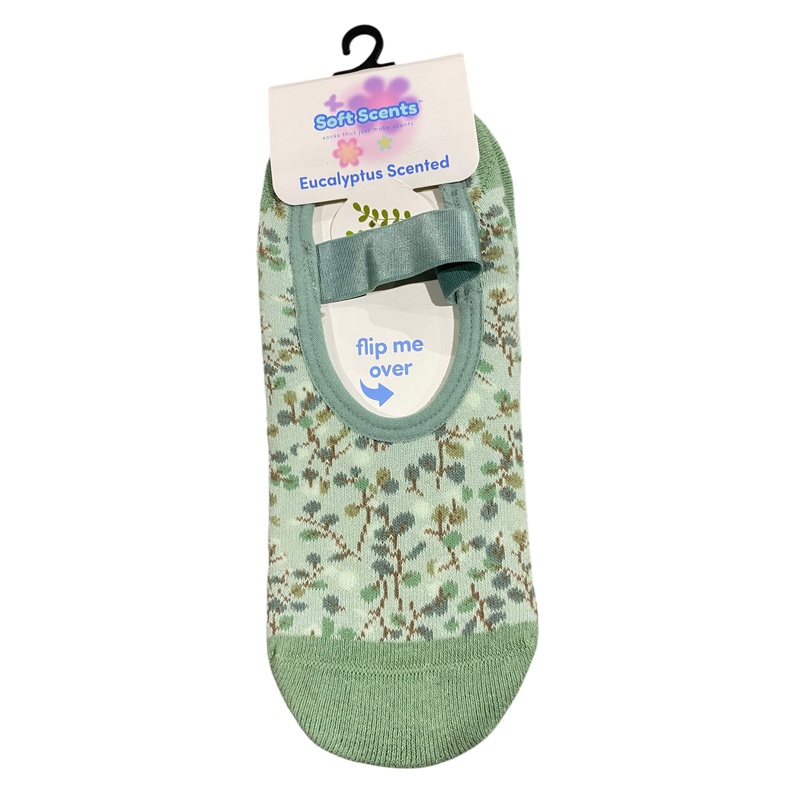 Precious Moments, Anti-Slip, Ballet, Eucalyptus, Print, Scented, Socks