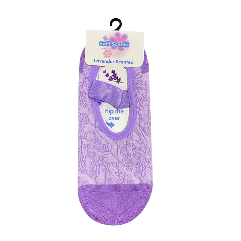 Precious Moments, Anti-Slip, Ballet, Lavender, Print, Scented, Socks