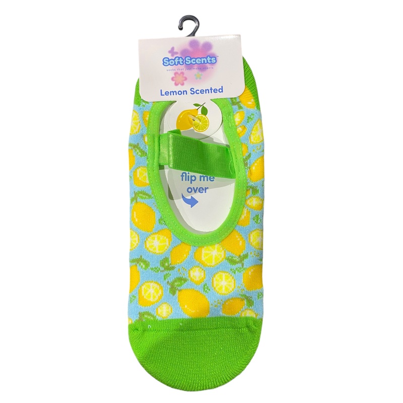 Precious Moments, Anti-Slip, Ballet, Lemon, Print, Scented, Socks