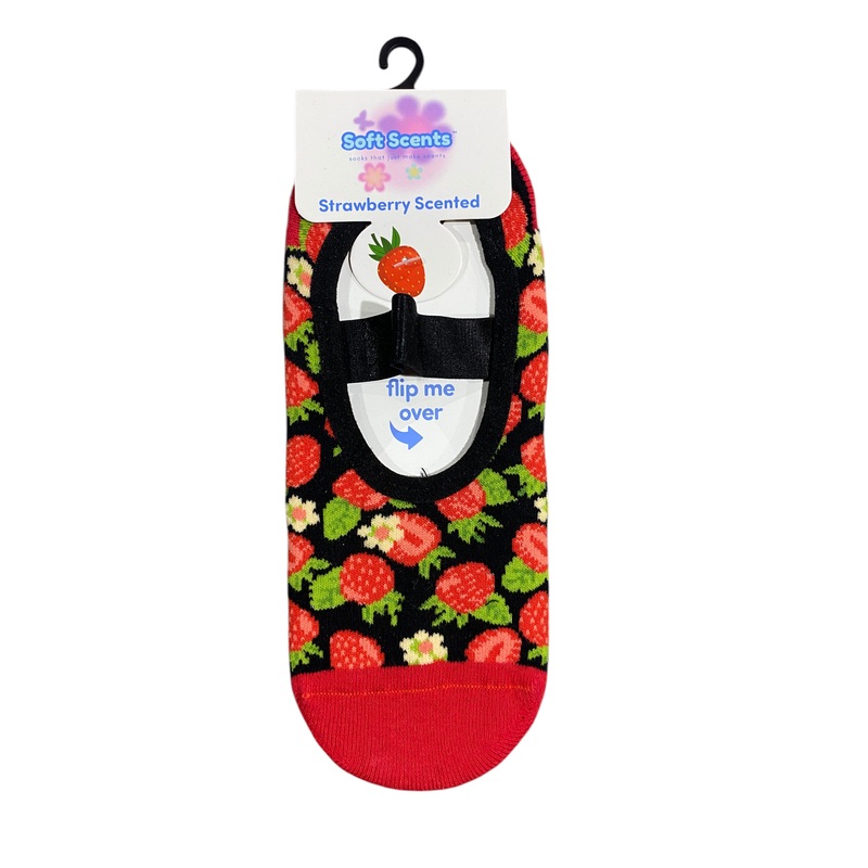 Precious Moments, Anti-Slip, Ballet, Strawberry, Print, Scented, Socks