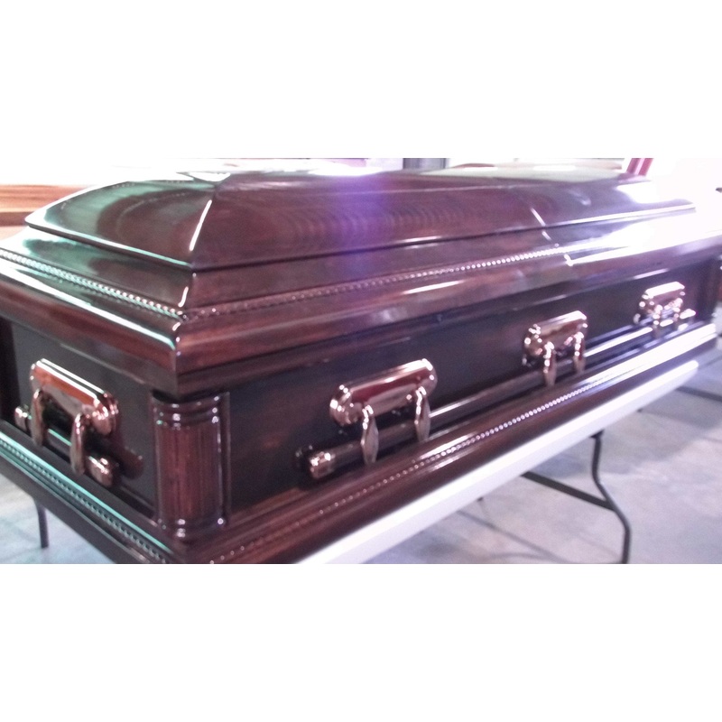 Sirus Brown Poplar Casket (Cosmetic Damages)