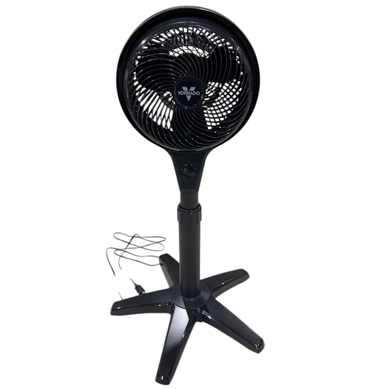Vornado, Pedestal, Room, Fan, 3 Speed, Control, Adjustable, Height, 32-38 Inches, Black