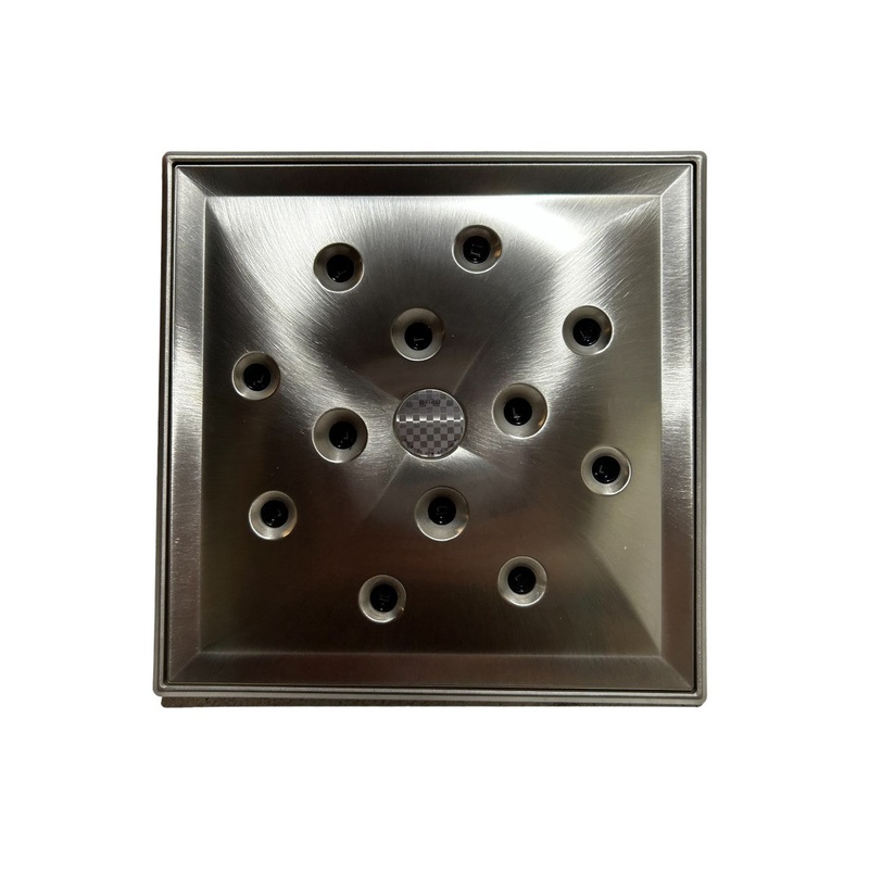 Brizo, 81330-BN-2.5, Virage, 8, Ceiling, Mount, Raincan, Showerhead, with H2Okinetic, Technology