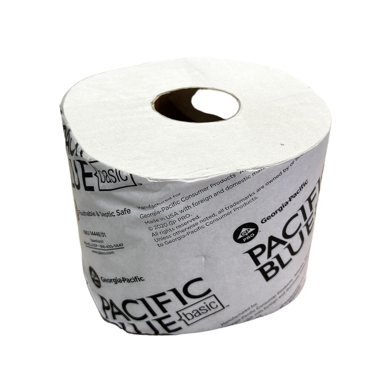 Georgia Pacific, Pacific Blue, 14448/01, Bathroom Tissue, White (48-Roll/Carton 1500-Sheet/Roll)