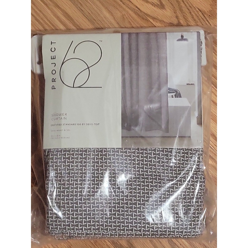 Mosaic Design Shower Curtain Pigeon Gray Project 62 Cotton 72 x 72