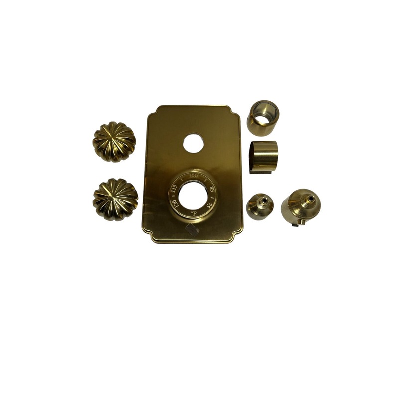 Newport Brass 3-873TS/10 1/2 Thermostatic Trim Plate With Handles, In Satin Bronze, New in Box
