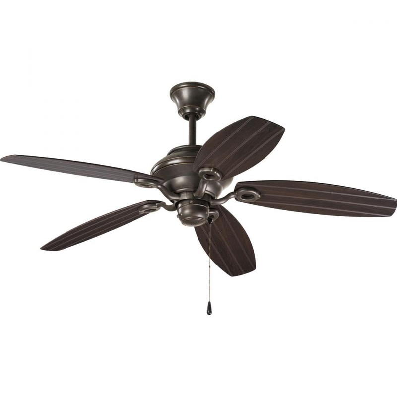 Progressive, P2533-20, AirPro, 54, Five-Blade, Indoor/Outdoor, Ceiling Fan, Antique Bronze – New in Box