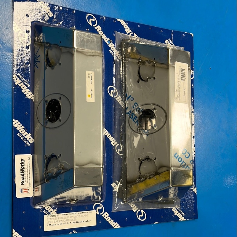 Switchblade 11.25 tall firewall light bars w/12 mini-oval / P3 / M3 light holes ONLY – PAIR