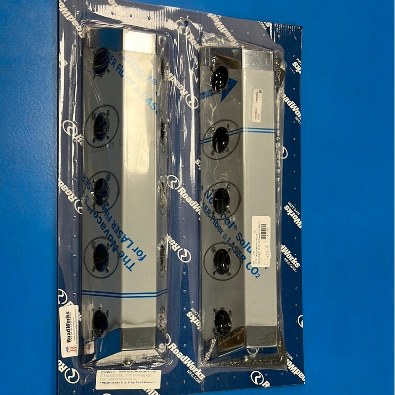 Switchblade 17.75 tall firewall light bars w/20 mini-oval / P3 / M3 light holes ONLY – PAIR