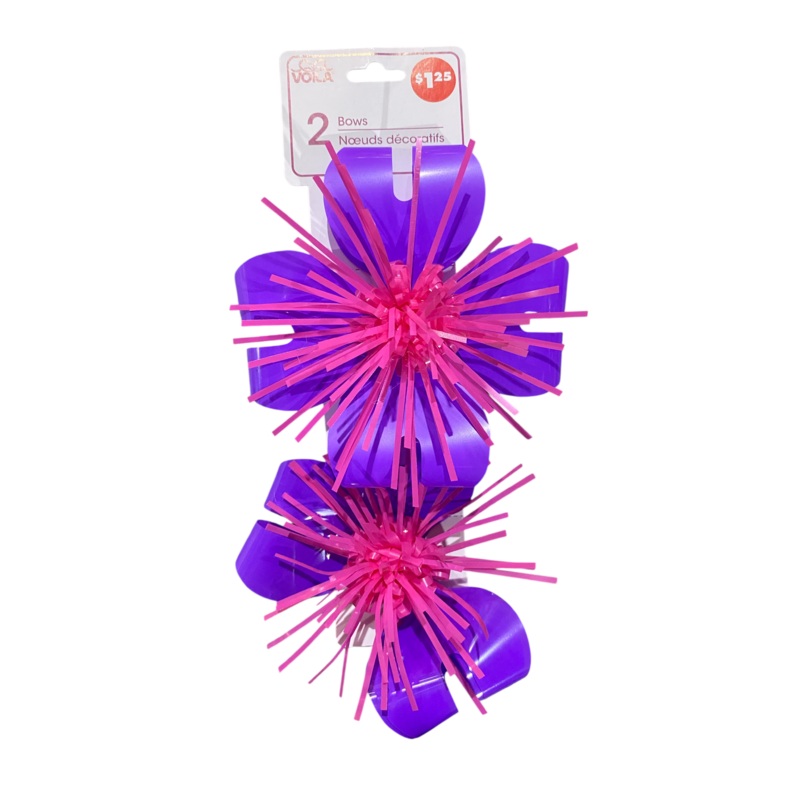 Voila, Floral Bow, 2pk