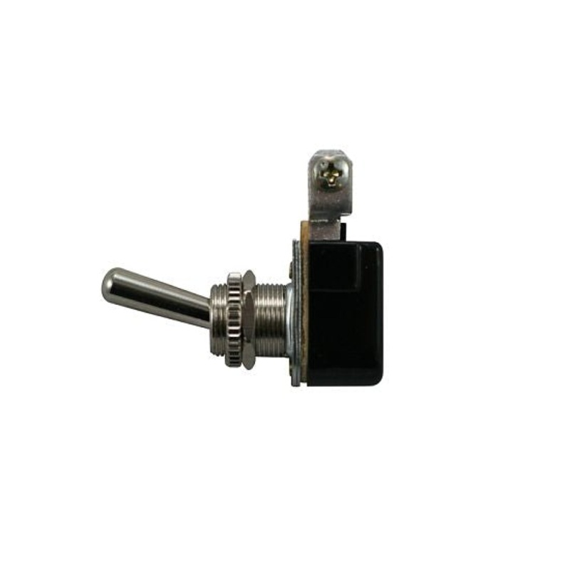 15 amp @ 12 volt S.P.S.T. bakelite on/off toggle switch with two screw terminals – SINGLE