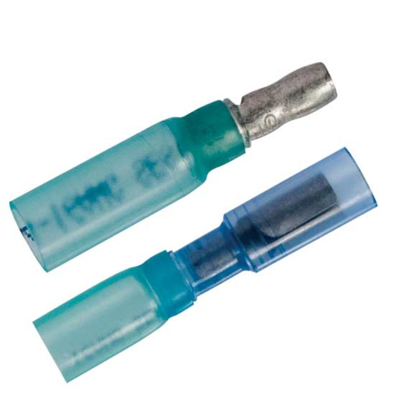 16-14 AWG .157 tab crimp seal heat shrink bullet connector – select a size