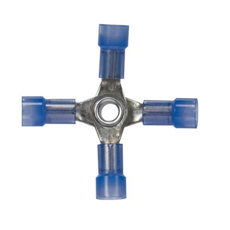 16-14 AWG 4-Way (X) Nylon Connector – 4 pieces