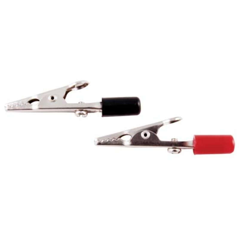 2 10 Amp Alligator Test Clips w/ PVC Handles, 5 Red and 5 Black (5 Sets)
