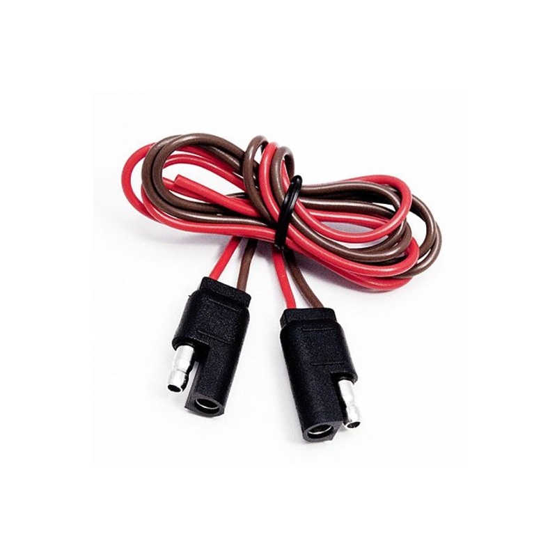 2-way flat molded female & 2-way flat molded male trailer connectors w/ polarized plugs – 1 piece
