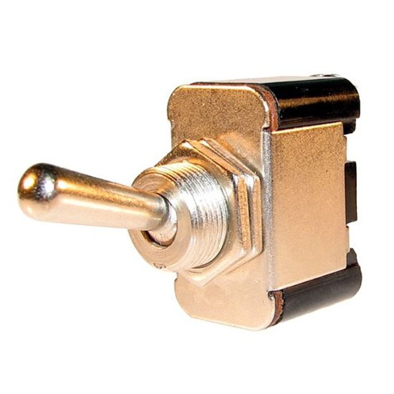 25 amp @ 12 volt S.P.S.T. heavy duty on/off toggle switch with two screw terminals – SINGLE