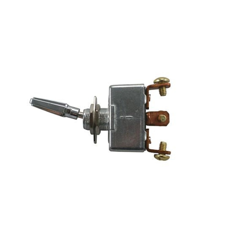 50 AMP @ 12 volt S.P.S.T. heavy duty on/off/on all metal toggle switch with three screw terminals, 1 piece