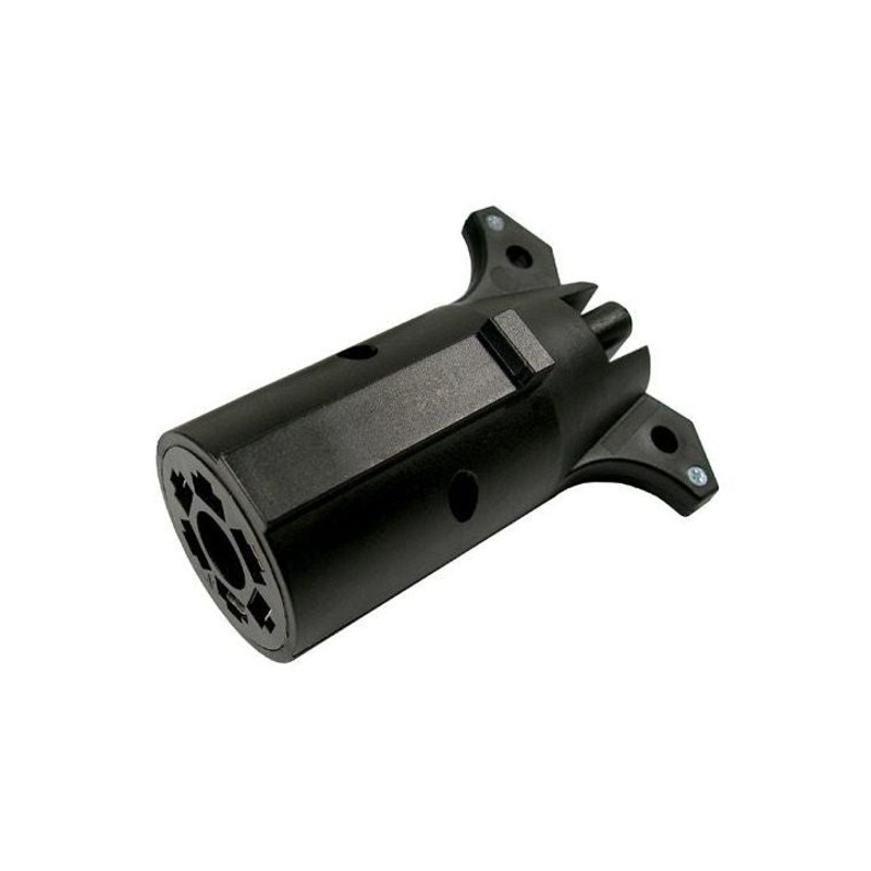 7-pole round to 4-way flat male/female RV plug adapter – 1 piece