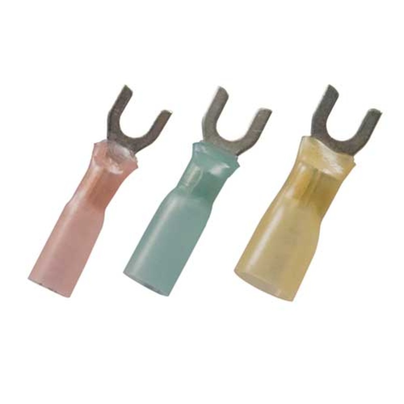 Crimp seal heat shrink spade terminal, 10 pieces – select a size