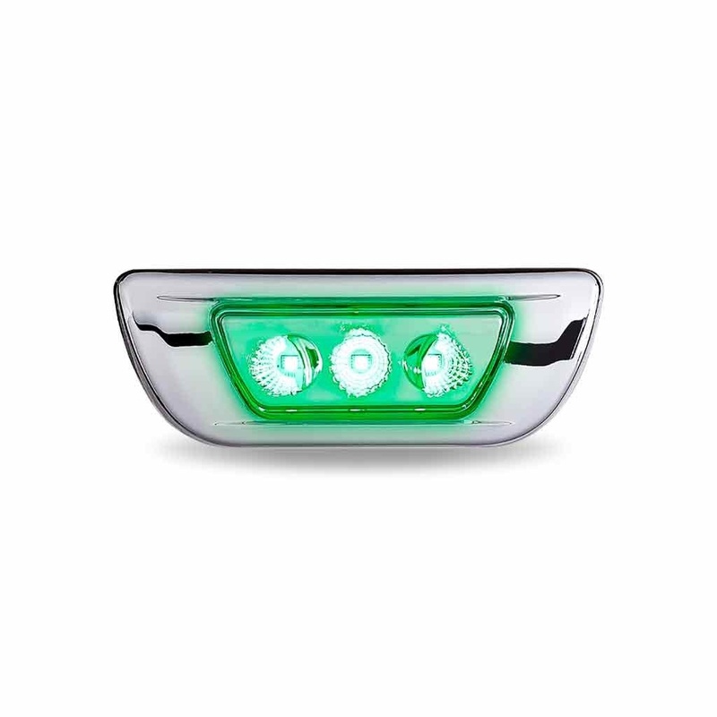 Kenworth T680 / Peterbilt 579 Amber/Green Dual Revolution LED cab marker light – SINGLE