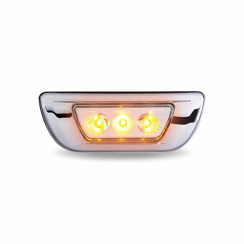 Kenworth T680 / Peterbilt 579 Amber LED cab marker light – CLEAR lens