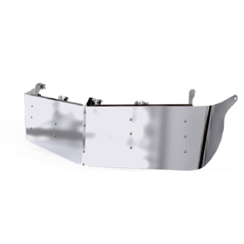 Kenworth T800 / W900B / W900L 2007+ stainless steel 14 drop visor for trucks with curved windshield