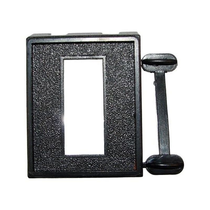 Switch panel mount with (1) 7/16 X 1 1/8 rectangular slot – 1 piece