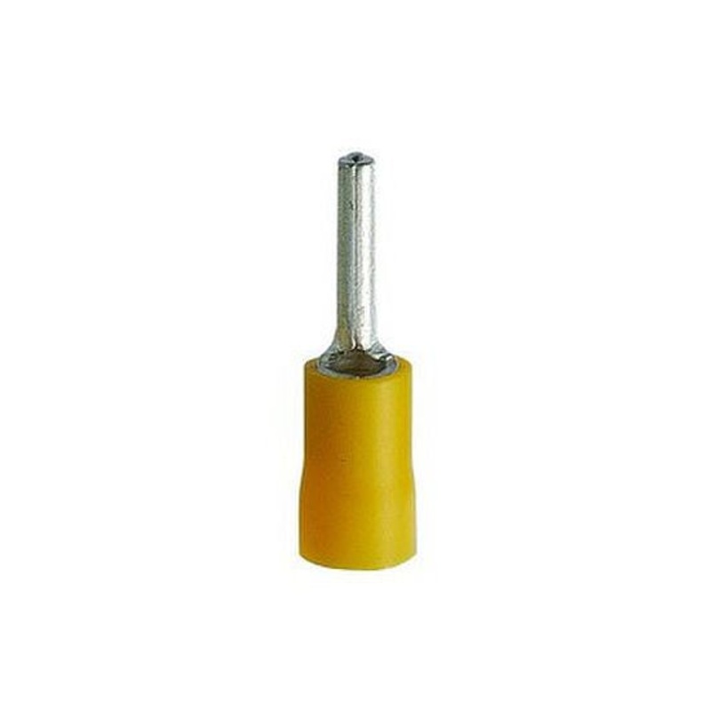 Vinyl insulated pin terminal|12-10 AWG – Yellow – 8 pieces|16-14 AWG – Red – 12 pieces|22-18 AWG – Blue – 14 pieces