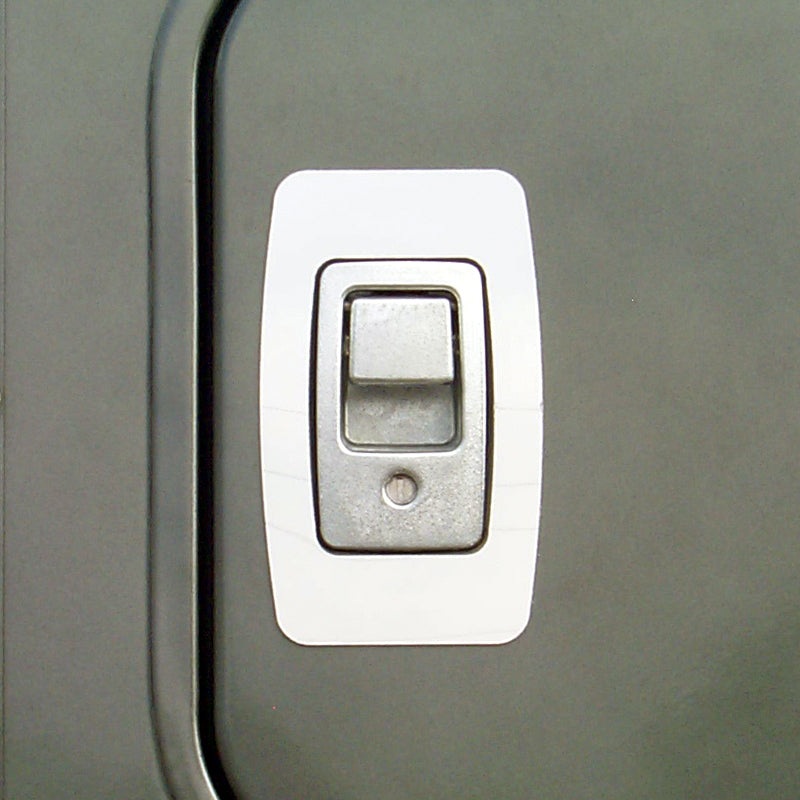Freightliner Century/Columbia stainless steel storage door latch surround