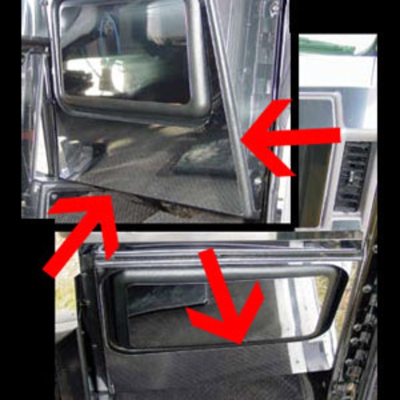 Freightliner Classic/FLD stainless steel passenger’s side kick panel surround