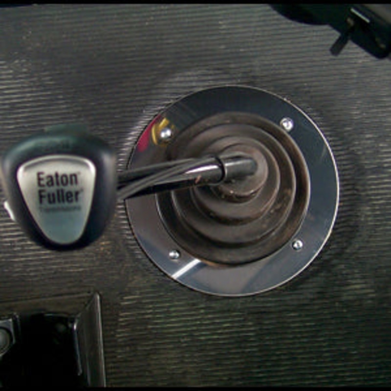 Freightliner Classic/FLD stainless steel shifter boot trim ring