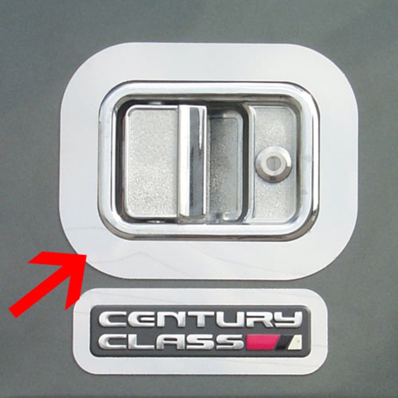 Freightliner stainless steel door handle surrounds – PAIR