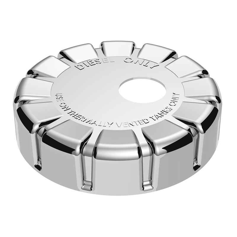 Kenworth chrome plastic fuel cap cover – locking