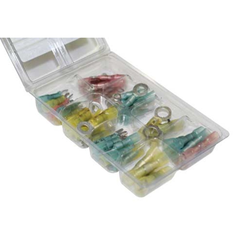 Solder Seal Heat Shrink Terminal Kit, 60 Pieces
